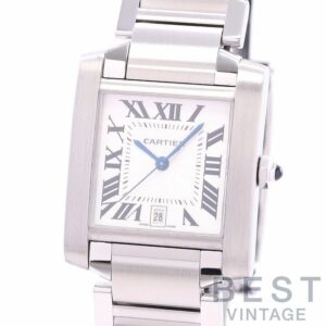 【中古】CARTIER TANK FRANCAISE WATCH LARGE MODEL カルティエ タンク フランセーズ ウォッチ LM W51002Q3