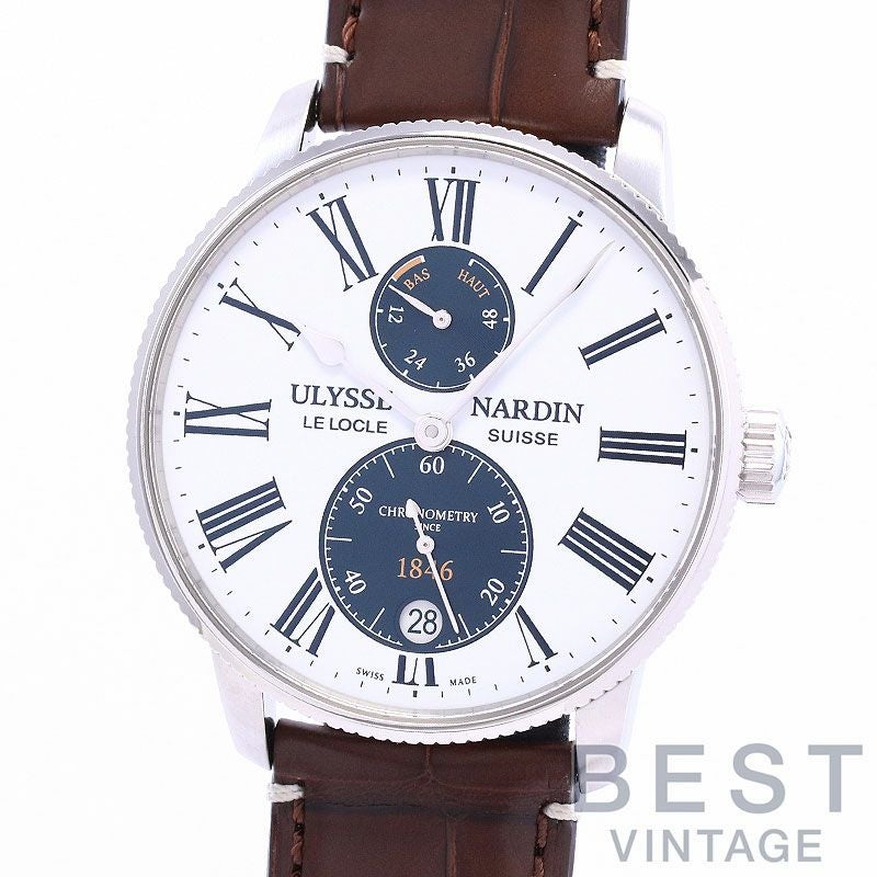 【中古】ULYSSE NARDIN MARINE TORPILLEUR PANDA 42MM ユリス・ナルダン マリーン トルピユール パンダ 42MM 1183-310LE-0A-175/1A