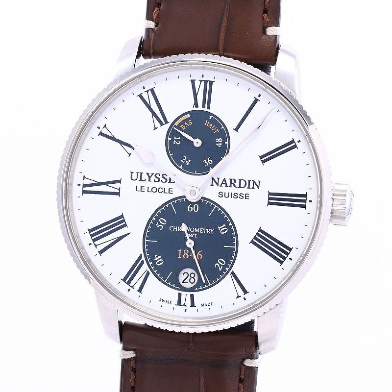 【中古】ULYSSE NARDIN MARINE TORPILLEUR PANDA 42MM ユリス・ナルダン マリーン トルピユール パンダ 42MM 1183-310LE-0A-175/1A
