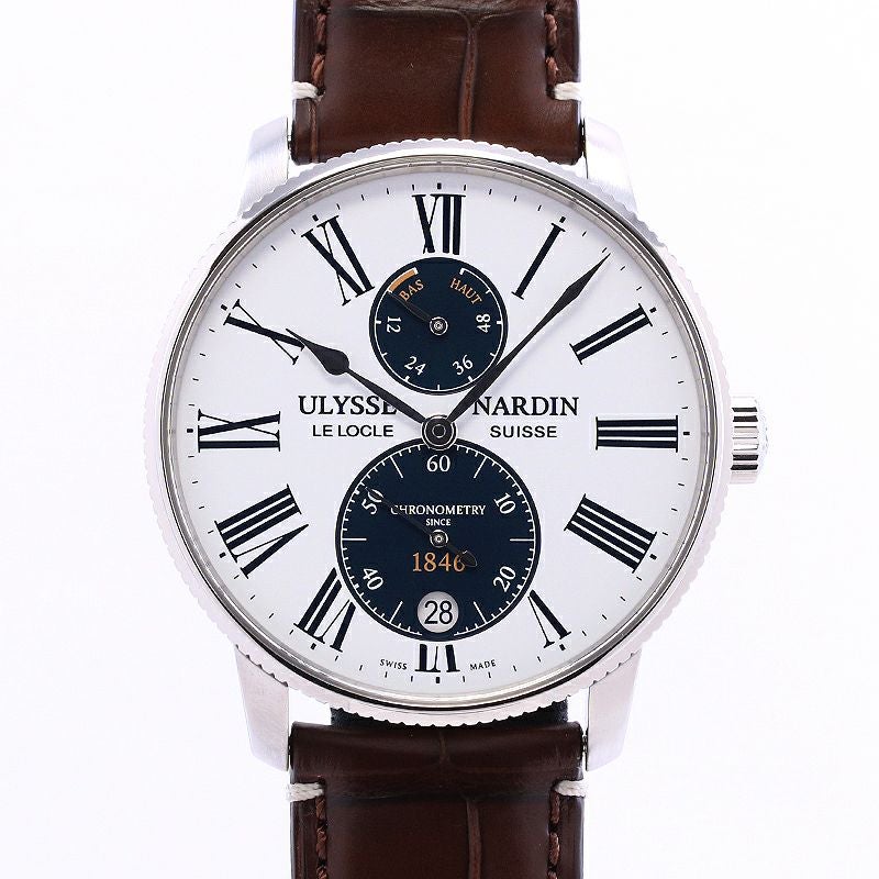 【中古】ULYSSE NARDIN MARINE TORPILLEUR PANDA 42MM ユリス・ナルダン マリーン トルピユール パンダ 42MM 1183-310LE-0A-175/1A