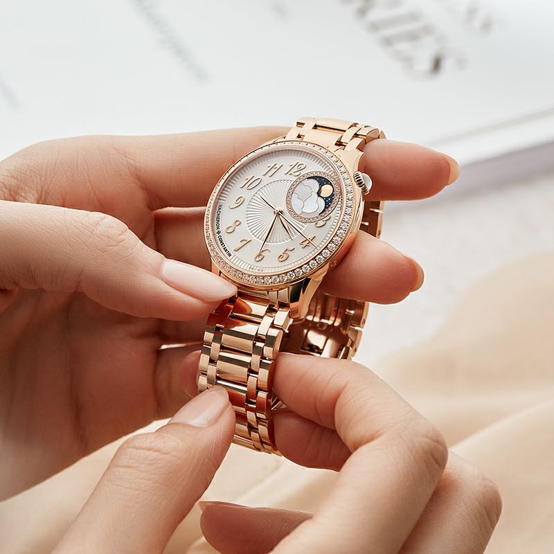 VACHERON CONSTANTIN EGERIE MOON PHASE ヴァシュロン・コンスタンタン エジェリームーンフェイズ 8005F/120R-H002