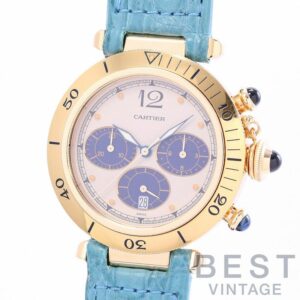 【中古】CARTIER PASHA CHRONOGRAPH / PASHA DE CARTIER PLONGEUR WATCH カルティエ パシャ38MM クロノグラフ / パシャ ドゥ カルティエ プロンジャー ウォッチ 38MM W3000951
