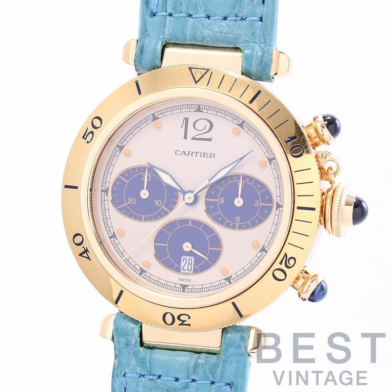 【中古】CARTIER PASHA CHRONOGRAPH / PASHA DE CARTIER PLONGEUR WATCH カルティエ パシャ38MM クロノグラフ / パシャ ドゥ カルティエ プロンジャー ウォッチ 38MM W3000951