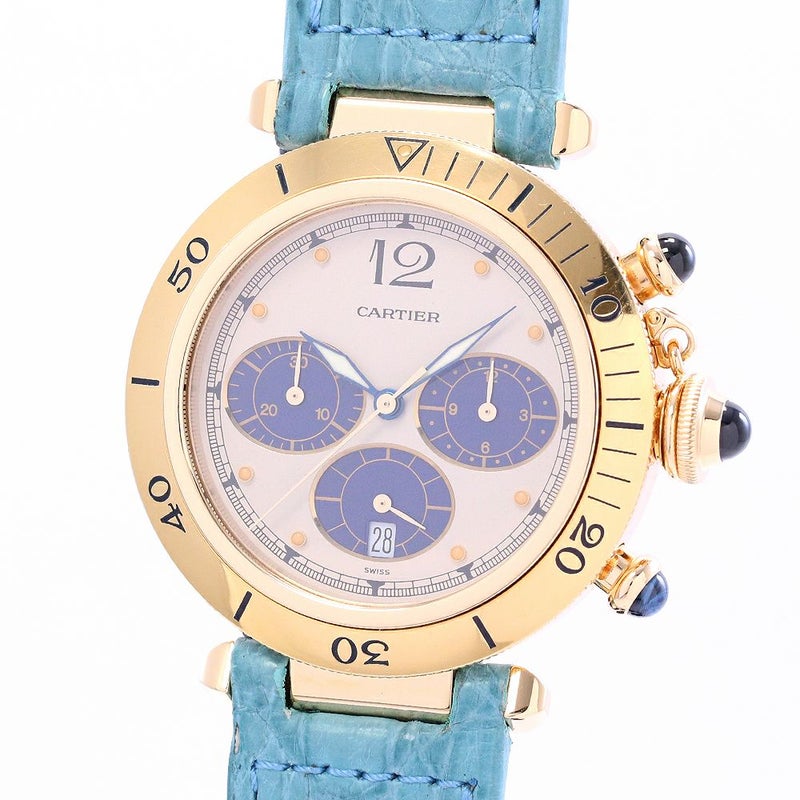 【中古】CARTIER PASHA CHRONOGRAPH / PASHA DE CARTIER PLONGEUR WATCH カルティエ パシャ38MM クロノグラフ / パシャ ドゥ カルティエ プロンジャー ウォッチ 38MM W3000951