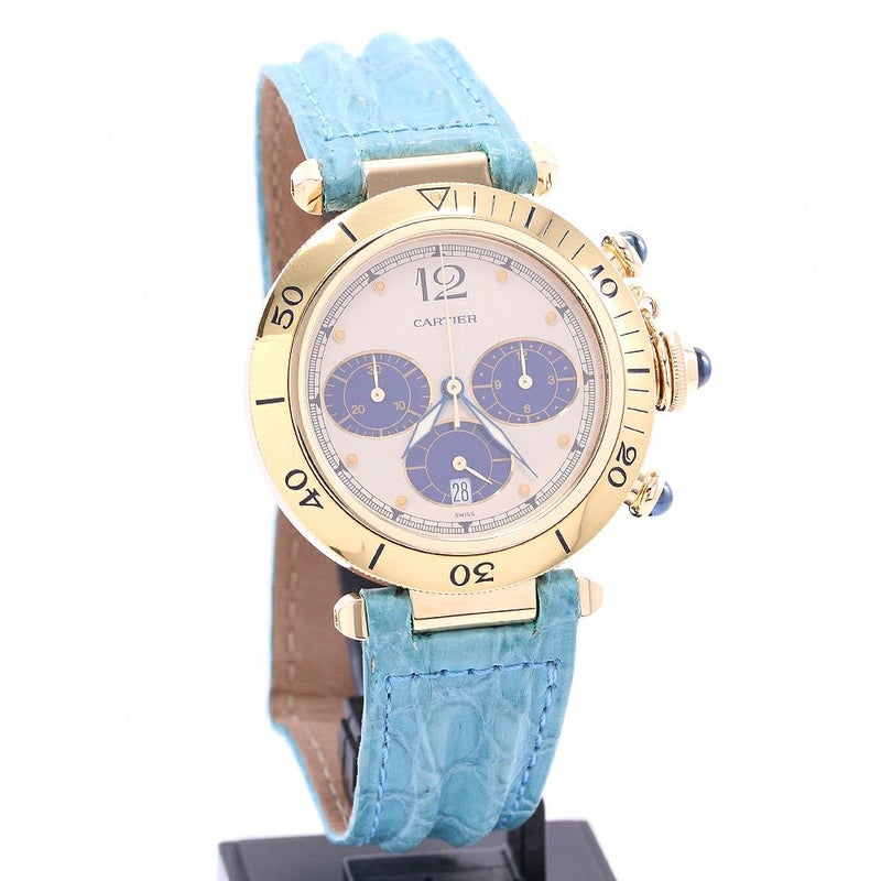 【中古】CARTIER PASHA CHRONOGRAPH / PASHA DE CARTIER PLONGEUR WATCH カルティエ パシャ38MM クロノグラフ / パシャ ドゥ カルティエ プロンジャー ウォッチ 38MM W3000951