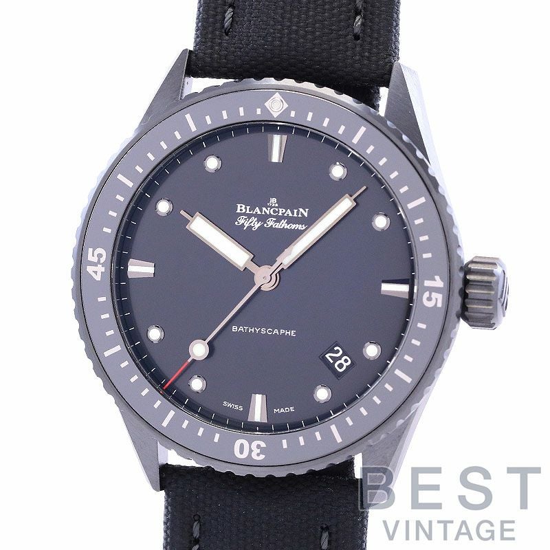 【中古】BLANCPAIN FIFTY FATHOMS BATHYSCAPHE ブランパン ブランパン フィフティ ファゾムス バチスカーフ 5000-0130-B52A (N050000001030NB52A)
