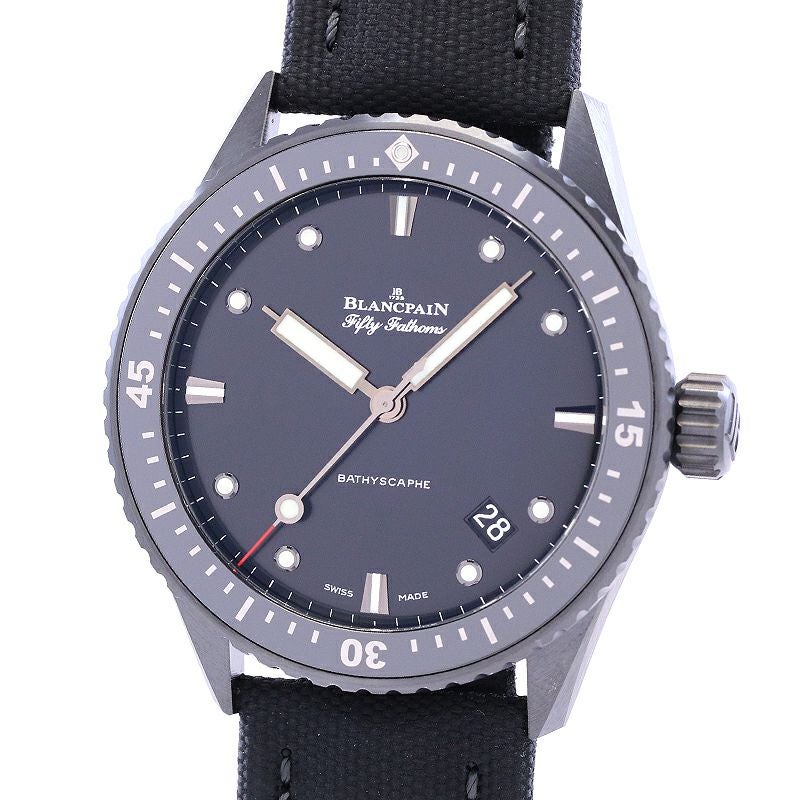 【中古】BLANCPAIN FIFTY FATHOMS BATHYSCAPHE ブランパン ブランパン フィフティ ファゾムス バチスカーフ 5000-0130-B52A (N050000001030NB52A)
