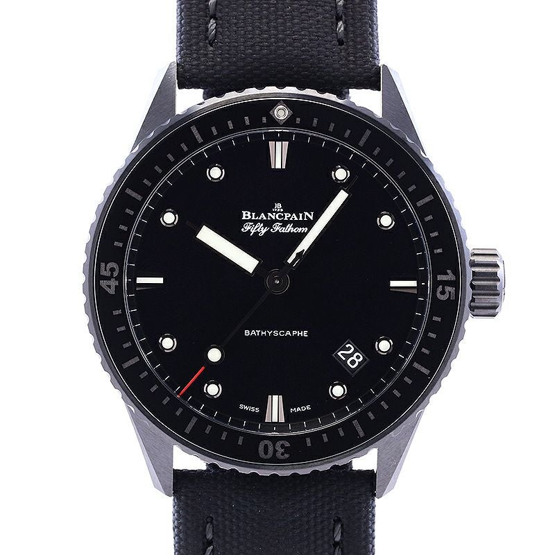 【中古】BLANCPAIN FIFTY FATHOMS BATHYSCAPHE ブランパン ブランパン フィフティ ファゾムス バチスカーフ 5000-0130-B52A (N050000001030NB52A)