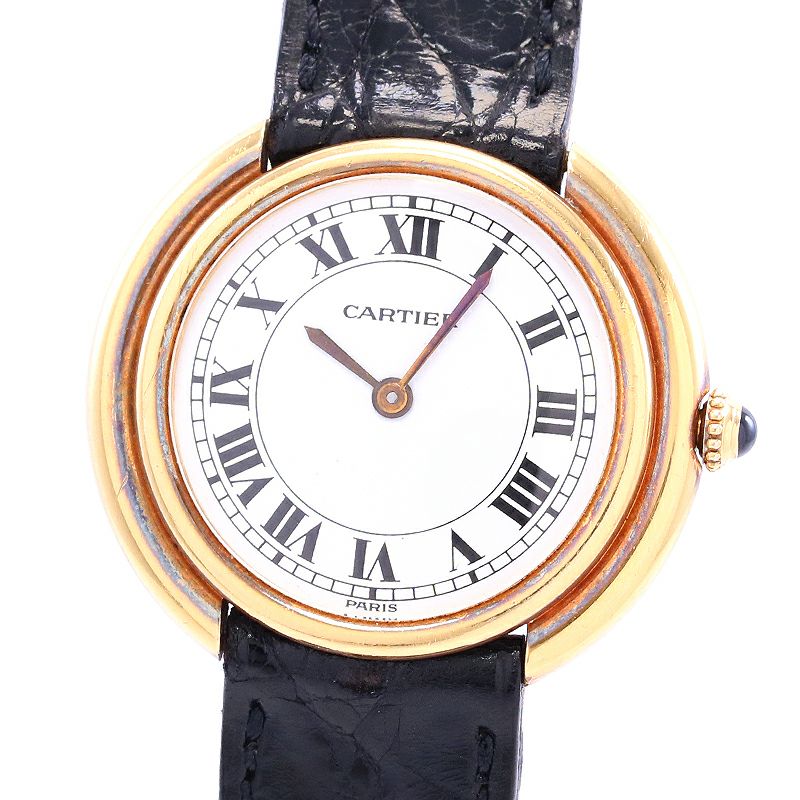 【中古】CARTIER VENDOME LOUIS CARTIER LARGE MODEL PARIS DIAL カルティエ ヴァンドーム ルイ カルティエ LM PARISダイヤル 81721252 (78090)
