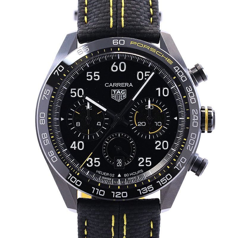 【中古】TAG HEUER CARRERA CALIBER HEUER 02 CHRONOGRAPH PORSCHE LIMITED EDITION タグホイヤー カレラ キャリバー ホイヤー02 クロノグラフ ポルシェ リミテッドエディション CBN2A1H.FC6512