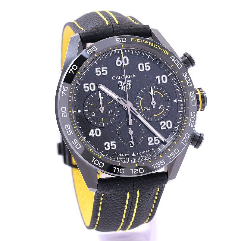 【中古】TAG HEUER CARRERA CALIBER HEUER 02 CHRONOGRAPH PORSCHE LIMITED EDITION タグホイヤー カレラ キャリバー ホイヤー02 クロノグラフ ポルシェ リミテッドエディション CBN2A1H.FC6512