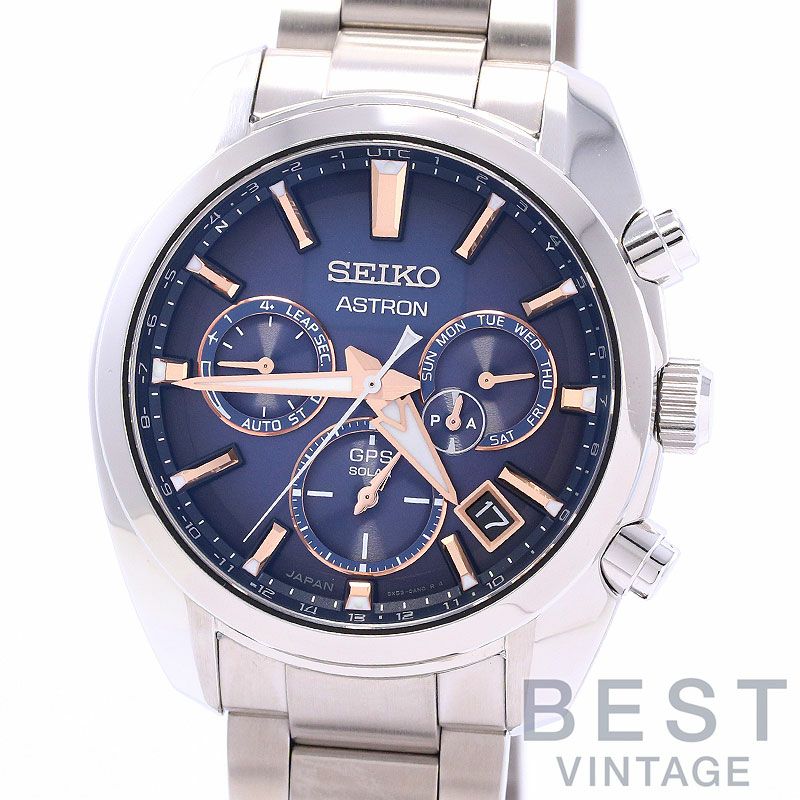 【中古】SEIKO ASTRON 5X SERIES DUAL TIME セイコー アストロン 5Xシリーズ デュアルタイム SBXC049(5X53-0AJ0)