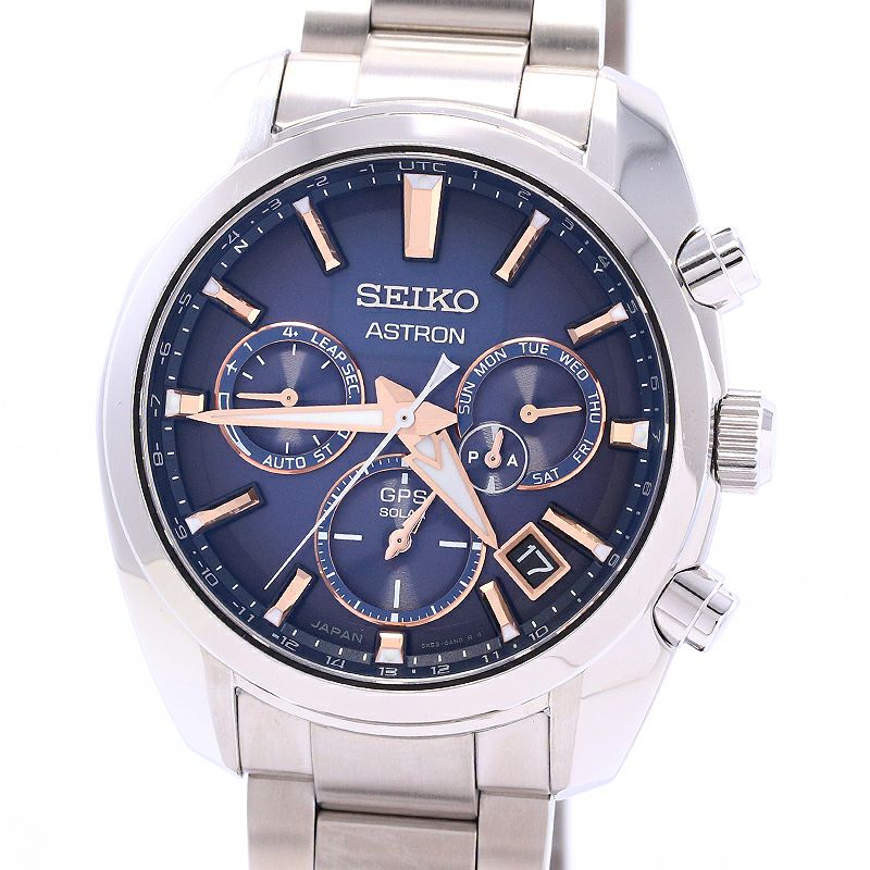 【中古】SEIKO ASTRON 5X SERIES DUAL TIME セイコー アストロン 5Xシリーズ デュアルタイム SBXC049(5X53-0AJ0)