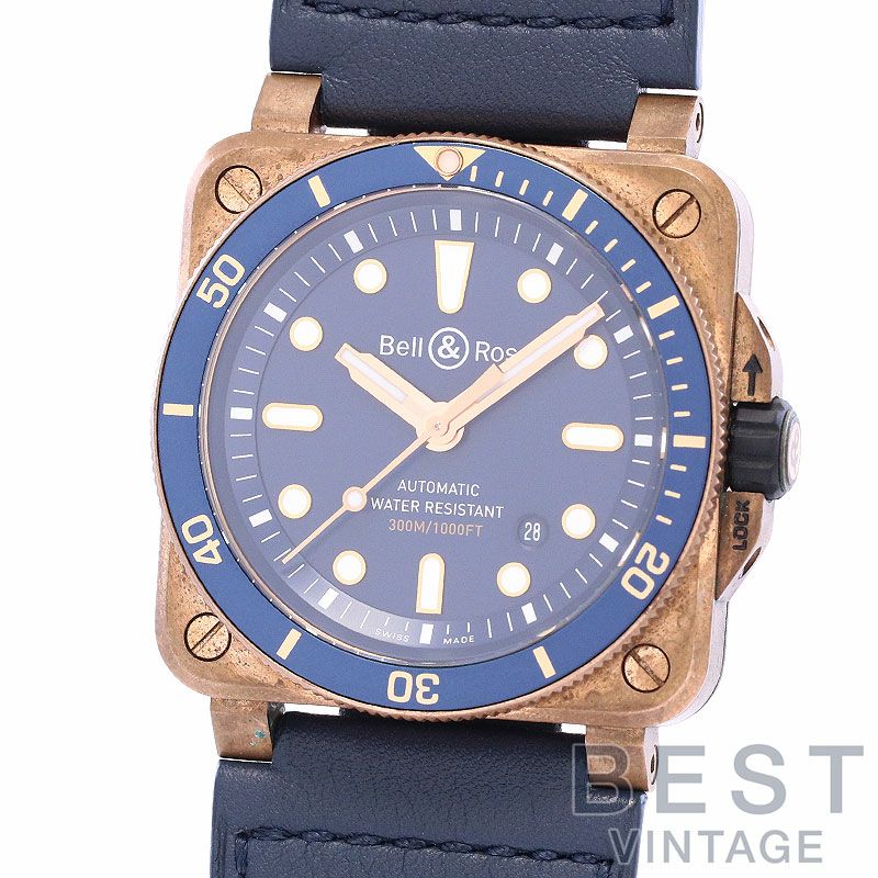 【中古】BELL & ROSS BR03-92 DIVER BRONZE 999 LIMITED ベル&ロス BR 03-92 ダイバー ブロンズ 999本限定 BR03-92-DIV-B