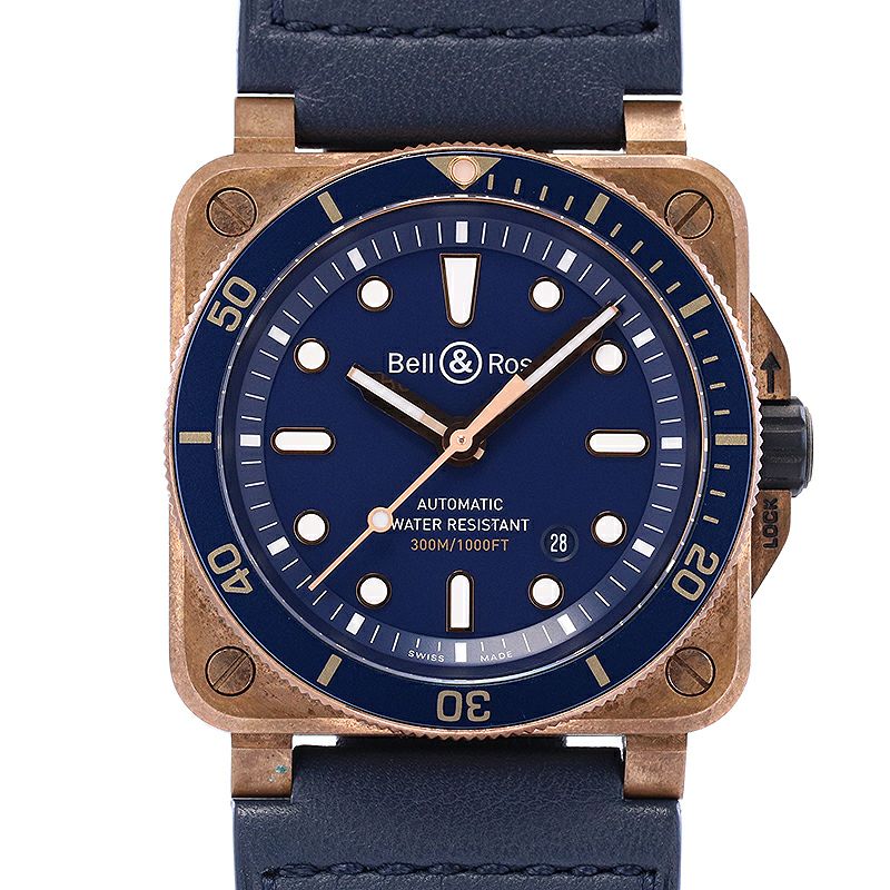 【中古】BELL & ROSS BR03-92 DIVER BRONZE 999 LIMITED ベル&ロス BR 03-92 ダイバー ブロンズ 999本限定 BR03-92-DIV-B