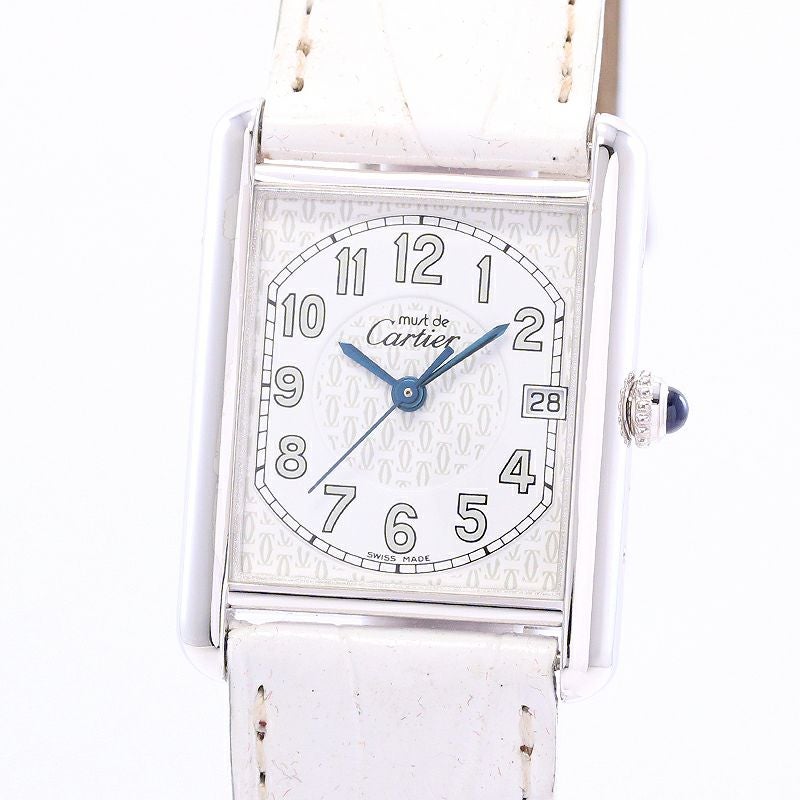 【中古】CARTIER MUST TANK LARGE MODEL カルティエ マストタンク LM W1014354