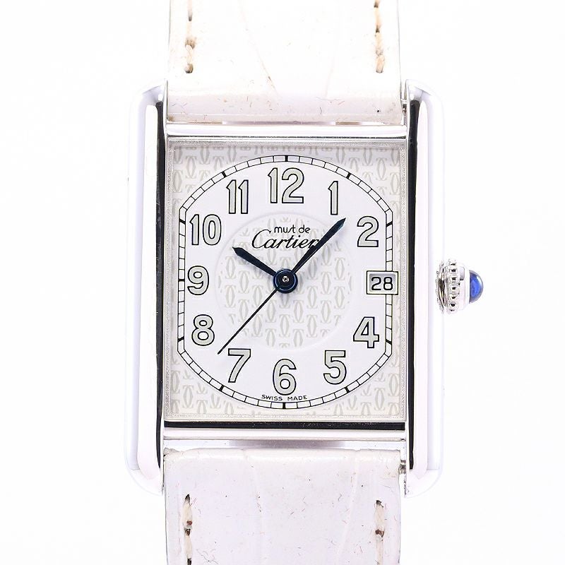 【中古】CARTIER MUST TANK LARGE MODEL カルティエ マストタンク LM W1014354