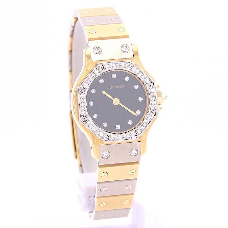 【中古】CARTIER SANTOS RONDE SMALL MODEL / SANTOS OCTAGON SMALL MODEL カルティエ サントスロンドSM / サントスオクタゴンSM 46573183 (0906)