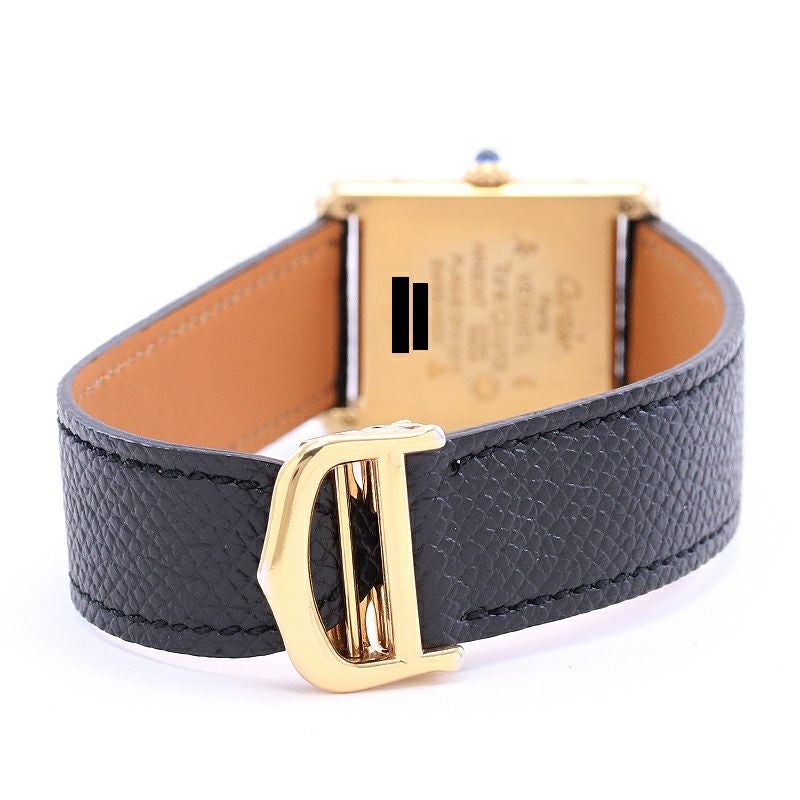 【中古】CARTIER MUST TANK LARGE MODEL VERMEIL カルティエ マストタンクLM ヴェルメイユ -