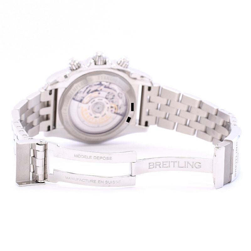 【中古】BREITLING CHRONOMAT 44 BLACK ROMAN MOP JAPAN LIMITED ブライトリング クロノマット44 ブラックローマンMOP 日本500本限定 AB01111A/BG64/388A (S011B64PA)