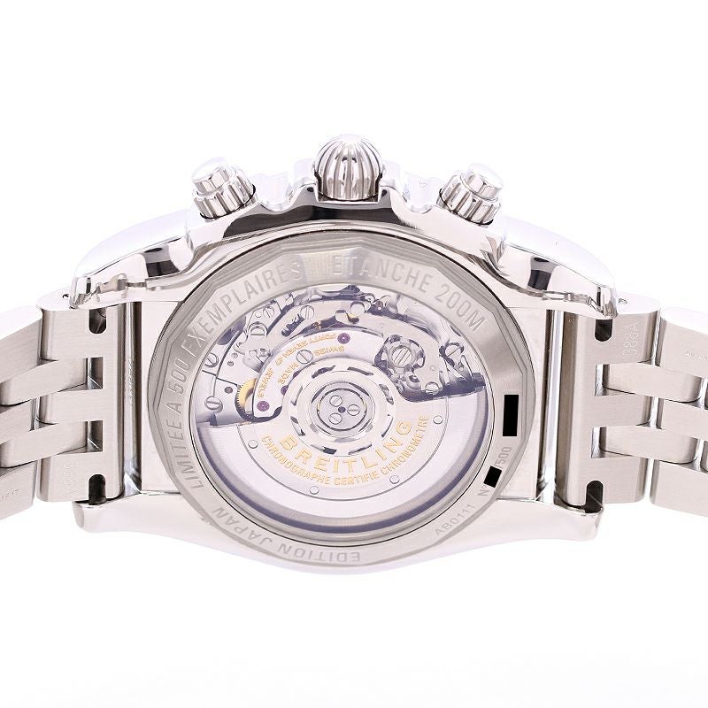【中古】BREITLING CHRONOMAT 44 BLACK ROMAN MOP JAPAN LIMITED ブライトリング クロノマット44 ブラックローマンMOP 日本500本限定 AB01111A/BG64/388A (S011B64PA)