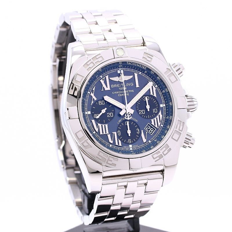 【中古】BREITLING CHRONOMAT 44 BLACK ROMAN MOP JAPAN LIMITED ブライトリング クロノマット44 ブラックローマンMOP 日本500本限定 AB01111A/BG64/388A (S011B64PA)