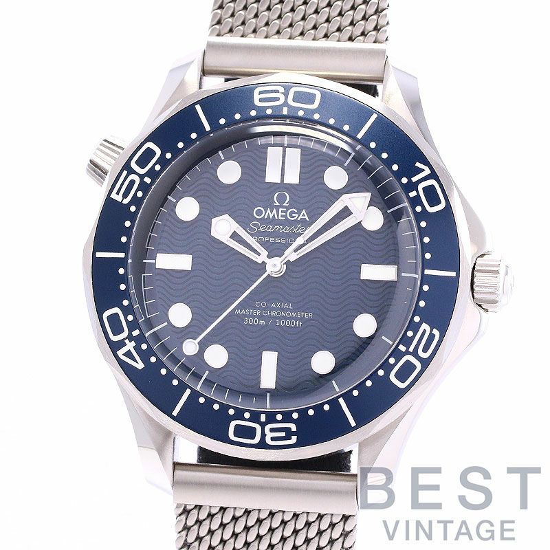 【中古】OMEGA SEAMASTER DIVER 300M JAMES BOND 60TH ANNIVERSARY オメガ シーマスター ダイバー 300M コーアクシャル マスター クロノメーター ボンド映画60周年記念モデル 210.30.42.20.03.002