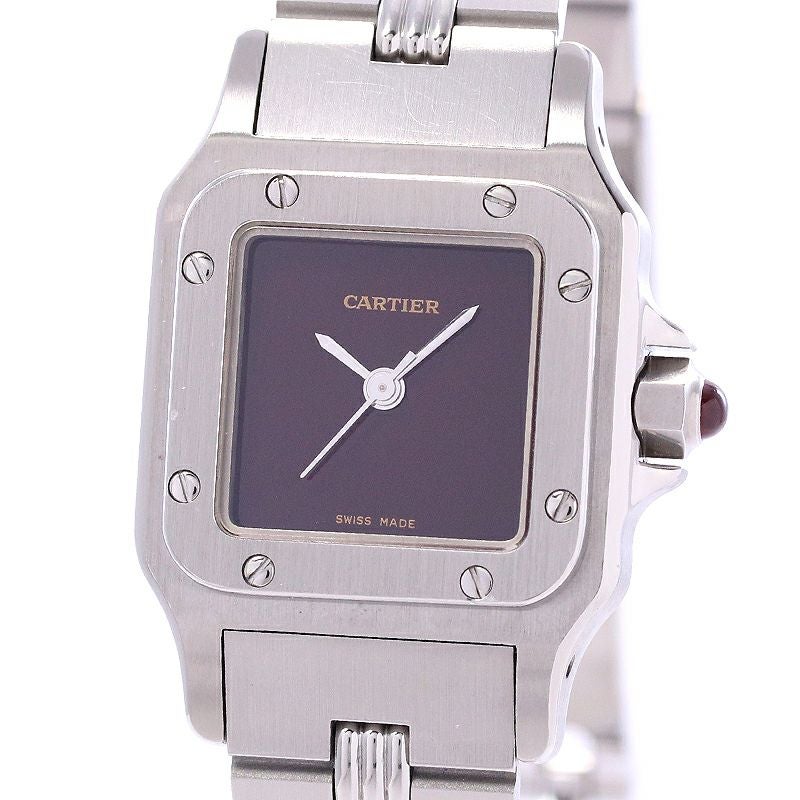 【中古】CARTIER SANTOS CARREE SMALL MODEL / SANTOS GALBEE SMALL MODEL カルティエ サントスカレSM / サントスガルベSM 46168281 (9011)