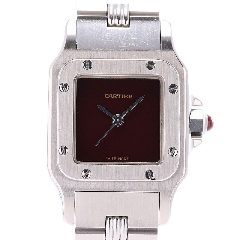 【中古】CARTIER SANTOS CARREE SMALL MODEL / SANTOS GALBEE SMALL MODEL カルティエ サントスカレSM / サントスガルベSM 46168281 (9011)