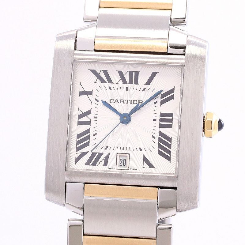 【中古】CARTIER TANK FRANCAISE LARGE MODEL カルティエ タンク フランセーズ LM W51005Q4
