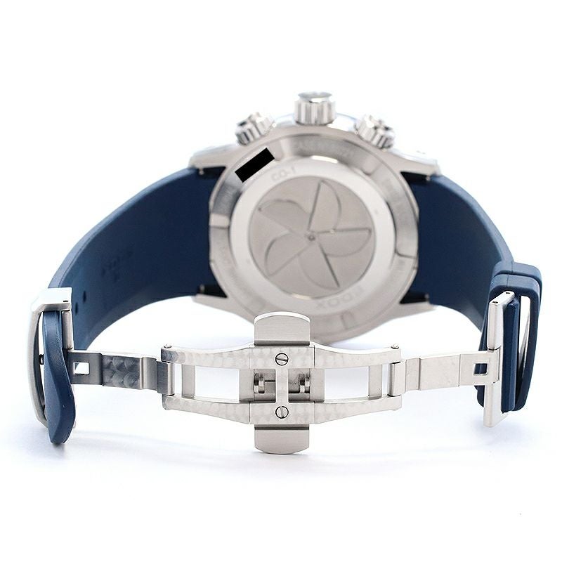 【中古】EDOX CHRONOOFFSHORE 1 CHRONOGRAP エドックス クロノオフショア1 クロノグラフ 10221-3BU3-BUIN3-BS