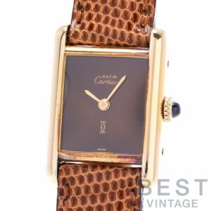 【中古】CARTIER MUST TANK SMALL MODEL VERMEIL カルティエ マストタンク SM ヴェルメイユ 82975613