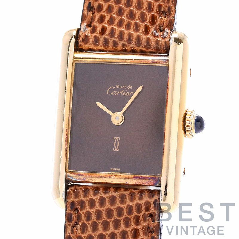 【中古】CARTIER MUST TANK SMALL MODEL VERMEIL カルティエ マストタンク SM ヴェルメイユ 82975613