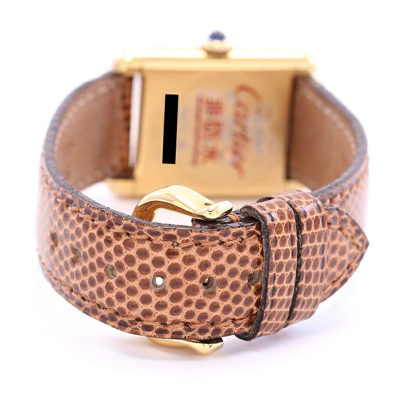 【中古】CARTIER MUST TANK SMALL MODEL VERMEIL カルティエ マストタンク SM ヴェルメイユ 82975613