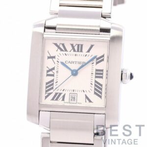 【中古】CARTIER TANK FRANCAISE LARGE MODEL カルティエ タンク フランセーズ LM W51002Q3