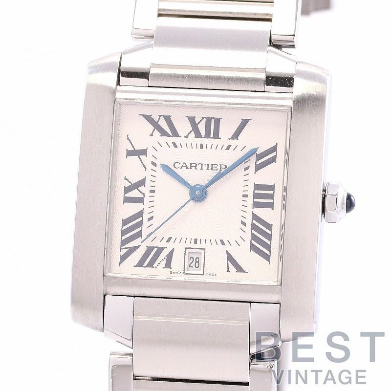 【中古】CARTIER TANK FRANCAISE LARGE MODEL カルティエ タンク フランセーズ LM W51002Q3