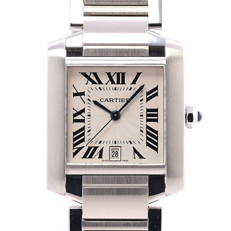 【中古】CARTIER TANK FRANCAISE LARGE MODEL カルティエ タンク フランセーズ LM W51002Q3
