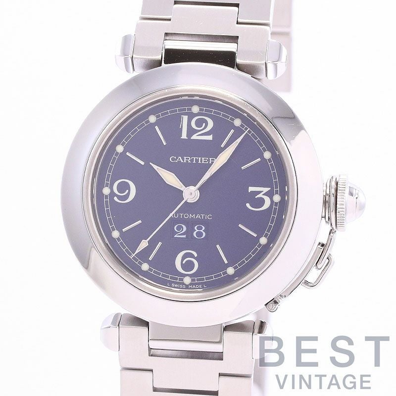 【中古】CARTIER PASHA C DE CARTIER BIG DATE カルティエ パシャ C ドゥ カルティエ ビッグデイト W31047M7