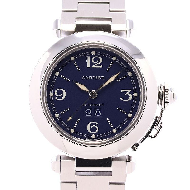 【中古】CARTIER PASHA C DE CARTIER BIG DATE カルティエ パシャ C ドゥ カルティエ ビッグデイト W31047M7