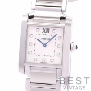 【中古】CARTIER TANK FRANCAISE MEDIUM MODEL カルティエ タンク フランセーズ MM WE110007