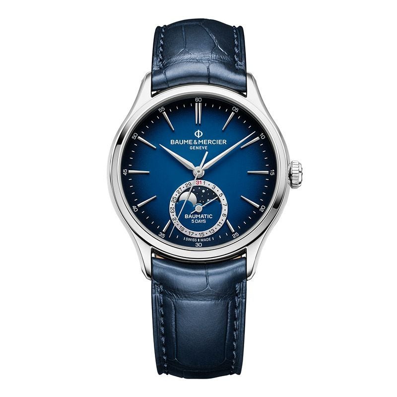 BAUME&MERCIER CLIFTON BAUMATIC MOON PHASE DATE ボーム&メルシエ クリフトン ボーマティック ムーンフェイズ デイト M0A10756