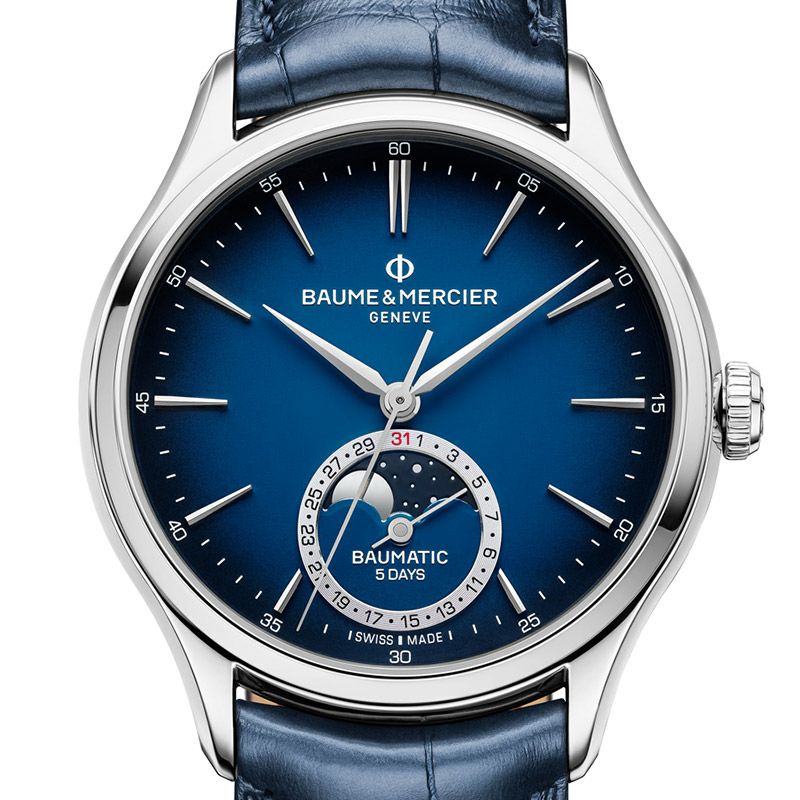 BAUME&MERCIER CLIFTON BAUMATIC MOON PHASE DATE ボーム&メルシエ クリフトン ボーマティック ムーンフェイズ デイト M0A10756