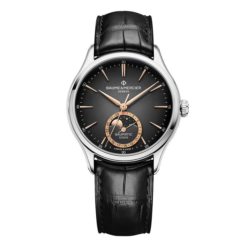 BAUME&MERCIER CLIFTON BAUMATIC MOON PHASE DATE ボーム&メルシエ クリフトン ボーマティック ムーンフェイズ デイト M0A10758
