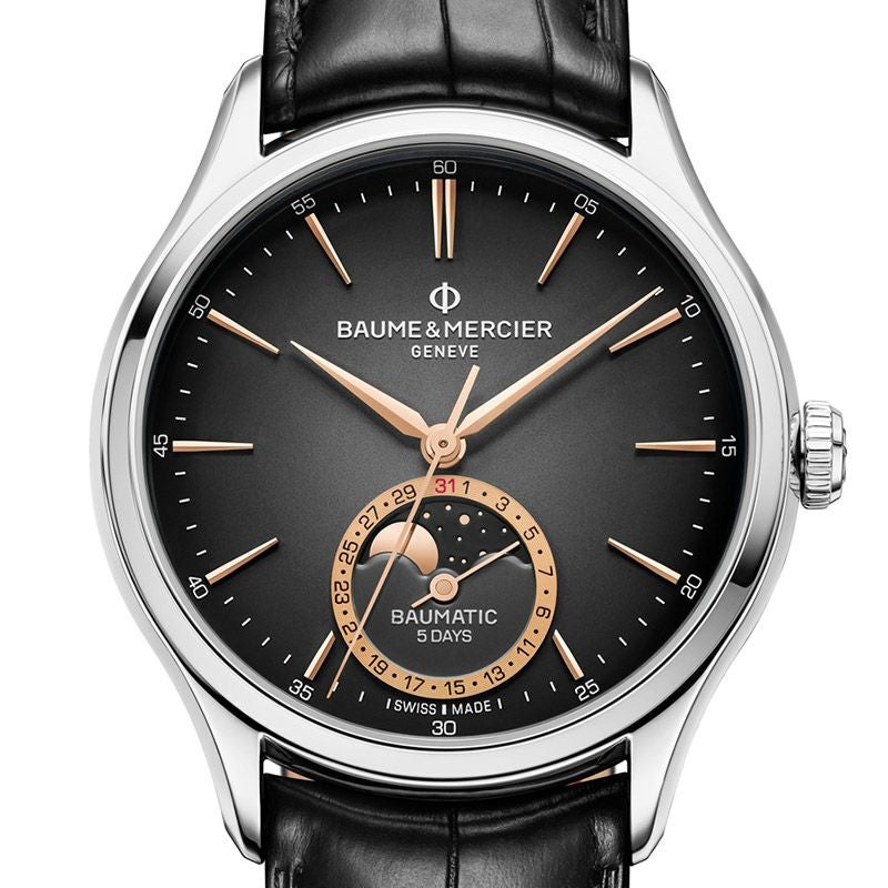 BAUME&MERCIER CLIFTON BAUMATIC MOON PHASE DATE ボーム&メルシエ クリフトン ボーマティック ムーンフェイズ デイト M0A10758