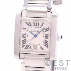【中古】CARTIER TANK FRANCAISE LARGE MODEL カルティエ タンク フランセーズ LM W51002Q3