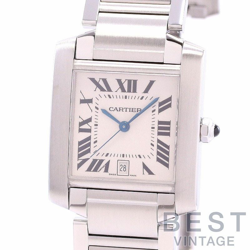 【中古】CARTIER TANK FRANCAISE LARGE MODEL カルティエ タンク フランセーズ LM W51002Q3
