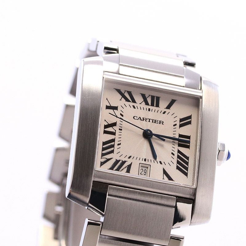 【中古】CARTIER TANK FRANCAISE LARGE MODEL カルティエ タンク フランセーズ LM W51002Q3