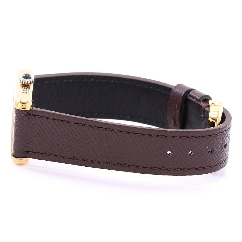 【中古】CARTIER MUST TANK SMALL MODEL VERMEIL "PLAIN IVOLY DIAL" カルティエ マストタンクSM ヴェルメイユ プレーンアイボリーダイヤル 3