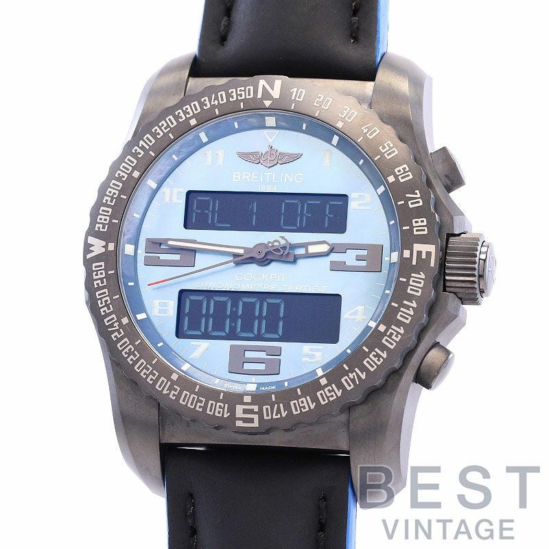 【中古】BREITLING COCKPIT B50 NIGHT MISSION ブライトリング コックピット B50 ナイトミッション VB5010D3/L530/232X/M20BASA.1 (V501L30SMA)