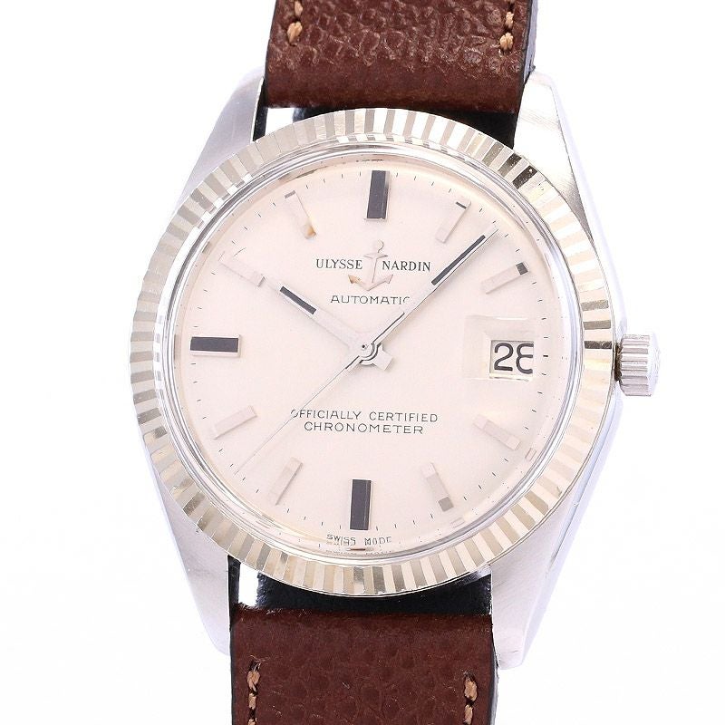 【中古】ULYSSE NARDIN ROUND AUTOMATIC DATE ユリス・ナルダン ラウンド オートマチック デイト 10921-1